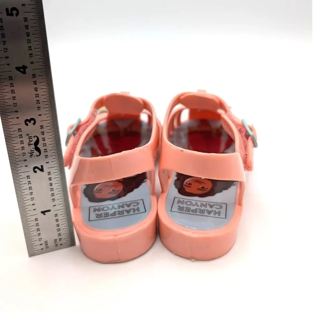 Harper Canyon Moana Disney Jelly Sandals Closed Toe Kids' Orange Size US10M